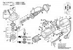 Bosch 0 603 277 603 Pws 7-125 E Angle Grinder 230 V / Eu Spare Parts